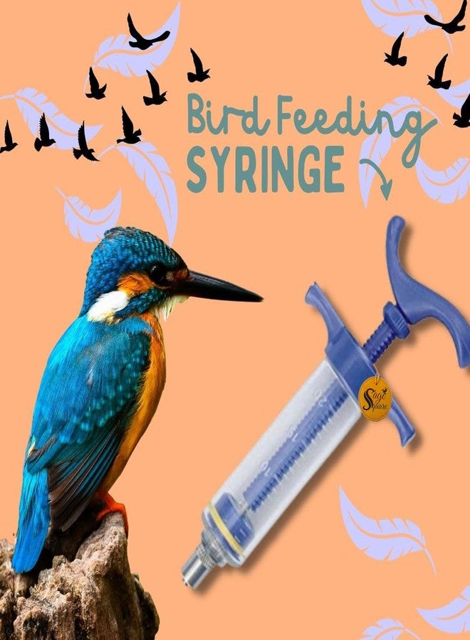 سايج سكوير محقنة تغذية يدوية مربعة من سيج سعة 20 مل بطرف منحني | إبرة ومحقنة تغذية | مثالية للطيور والهامستر والجراء والقطط الصغيرة وغيرها. تغذية دقيقة وسهلة، محقنة بطرف منحني للطيور. - Image 2